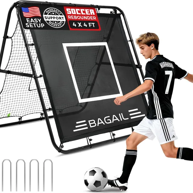 bagail-soccer-rebounder-net-4x4-ft-adjustable-angle-pitch-back image 1