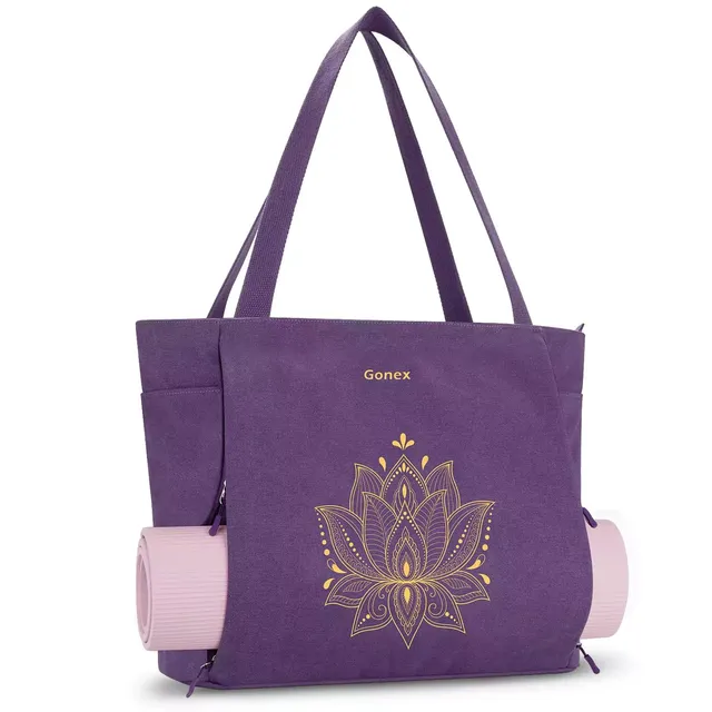 gonex-yoga-mat-bag-xl-full-zipper-multi-pocket-tote-for-yoga-mats-and-gear image 1
