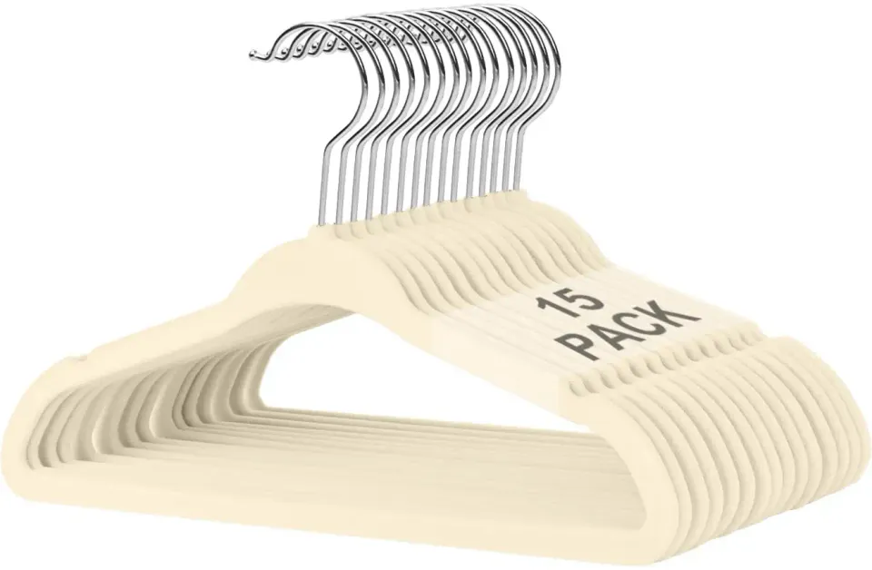 bagail-kids-velvet-hangers-11-inches-non-slip-baby-toddler-clothes-hangers image 1