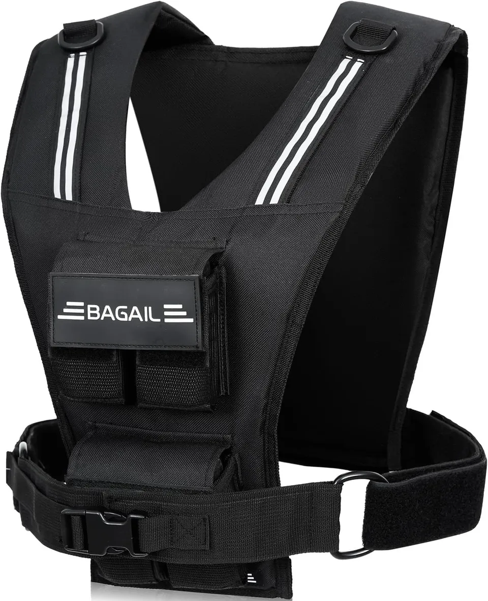 bagail-adjustable-weighted-vest-20lb-30lb-40lb-for-men-and-women-with-removable- image 1