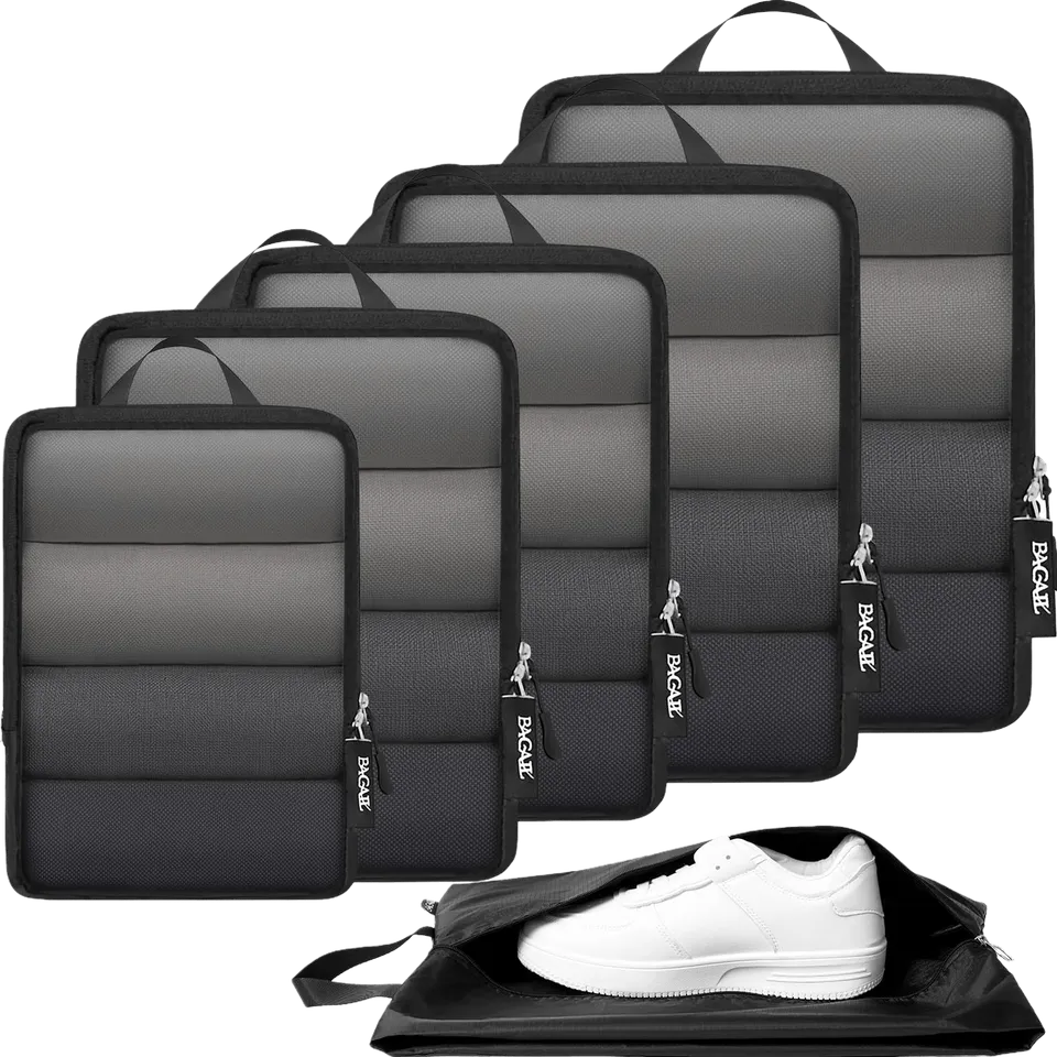 bagail-6-set-ultralight-compression-packing-cubes-with-70d-full-mesh-travel-orga image 1