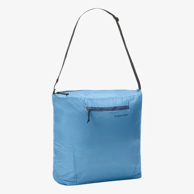 eagle-creek-packable-tote-bag-ultralight-folds-to-palm-size-ocean-recycled-nylon image 1