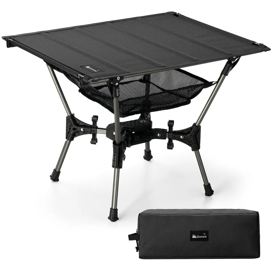 gonex-folding-camping-table-with-oxford-fabric-top image 1