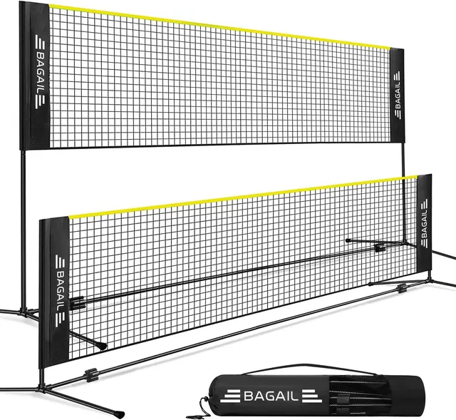 bagail-badminton-net-height-adjustable-kids-volleyball-net-foldable-nylon-net-10 image 1