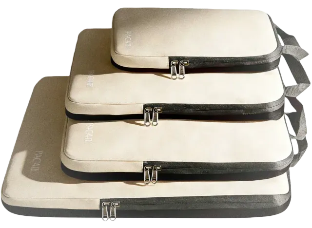 bagail-4-set-compression-packing-cubes-expandable-travel-organizers image 1