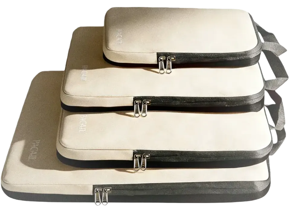 bagail-4-set-compression-packing-cubes-expandable-travel-organizers image 1