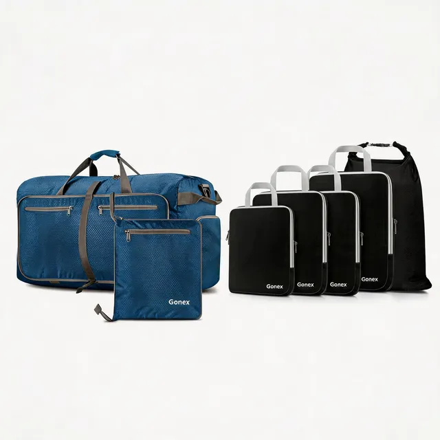 gonex-weekend-getaway-2-piece-set-with-100l-foldable-duffle-bag-and-5-piece-comp image 1