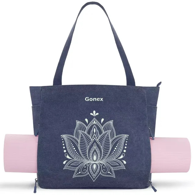 gonex-large-yoga-mat-bag-with-full-zipper-quick-access-mat-compartment-fits-6mm- image 1