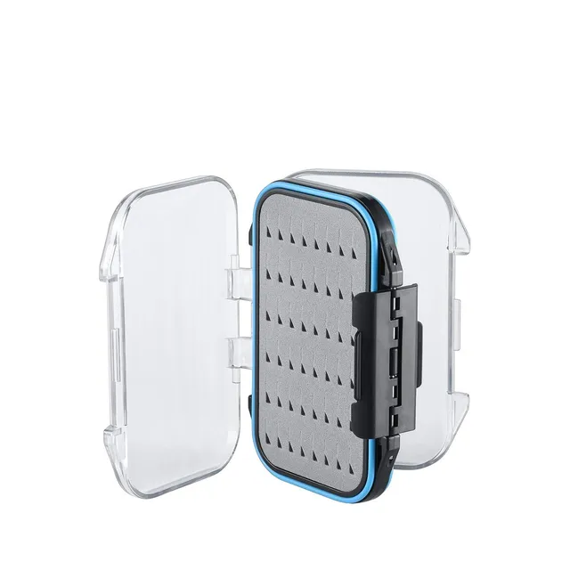 gonex-fly-fishing-box-with-96-slots-waterproof-double-clear-lid-lightweight-buoy image 1