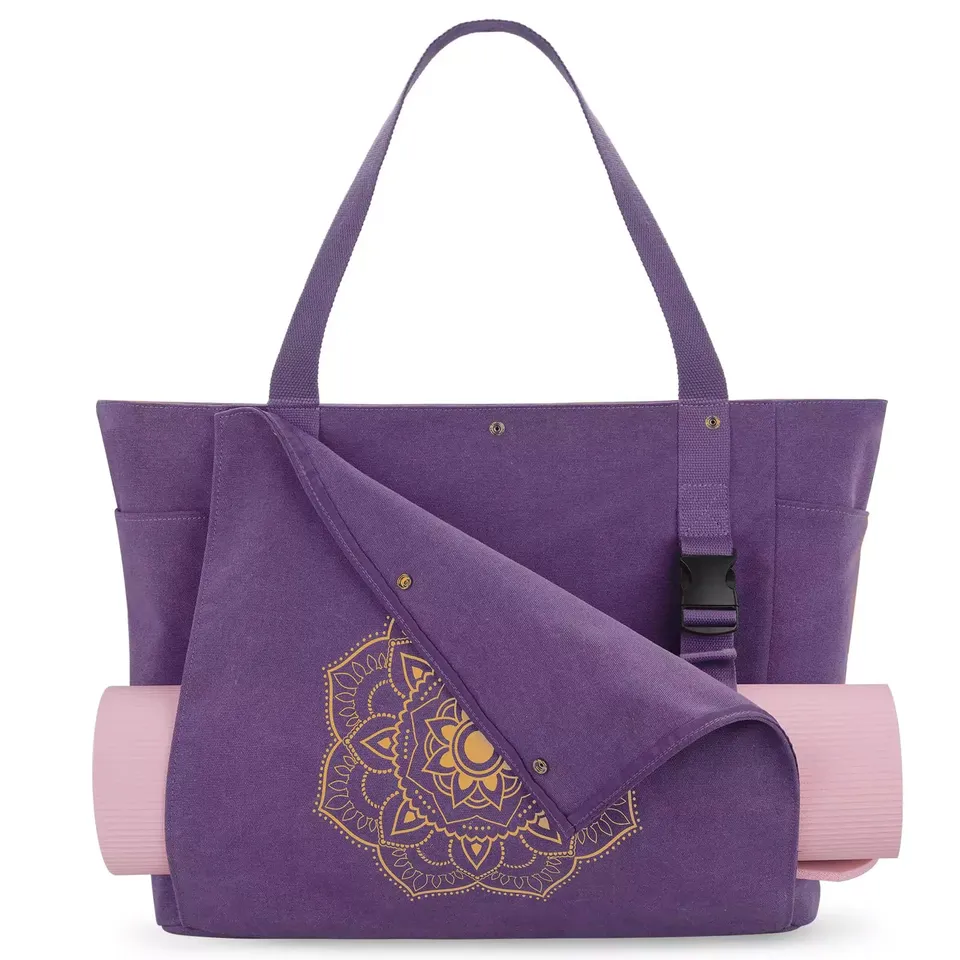 gonex-canvas-yoga-mat-bag-x-large image 1