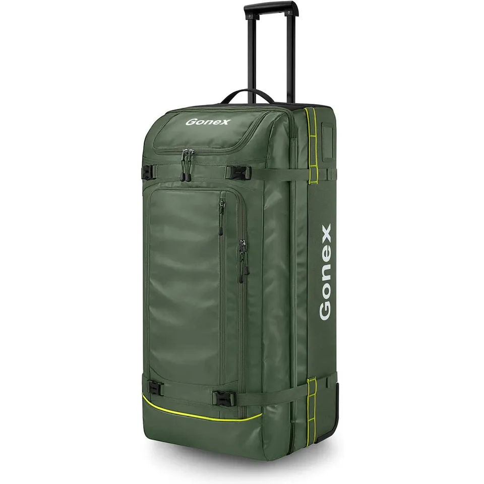 gonex-33-inch-rolling-duffle-bag-with-wheels-waterproof-1200d-pvc-10-day-capacit image 1