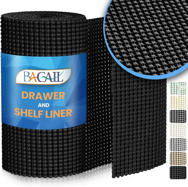 bagail-drawer-and-shelf-liner-non-adhesive-pvc-grip-liners-for-kitchen-cabinets- image 1