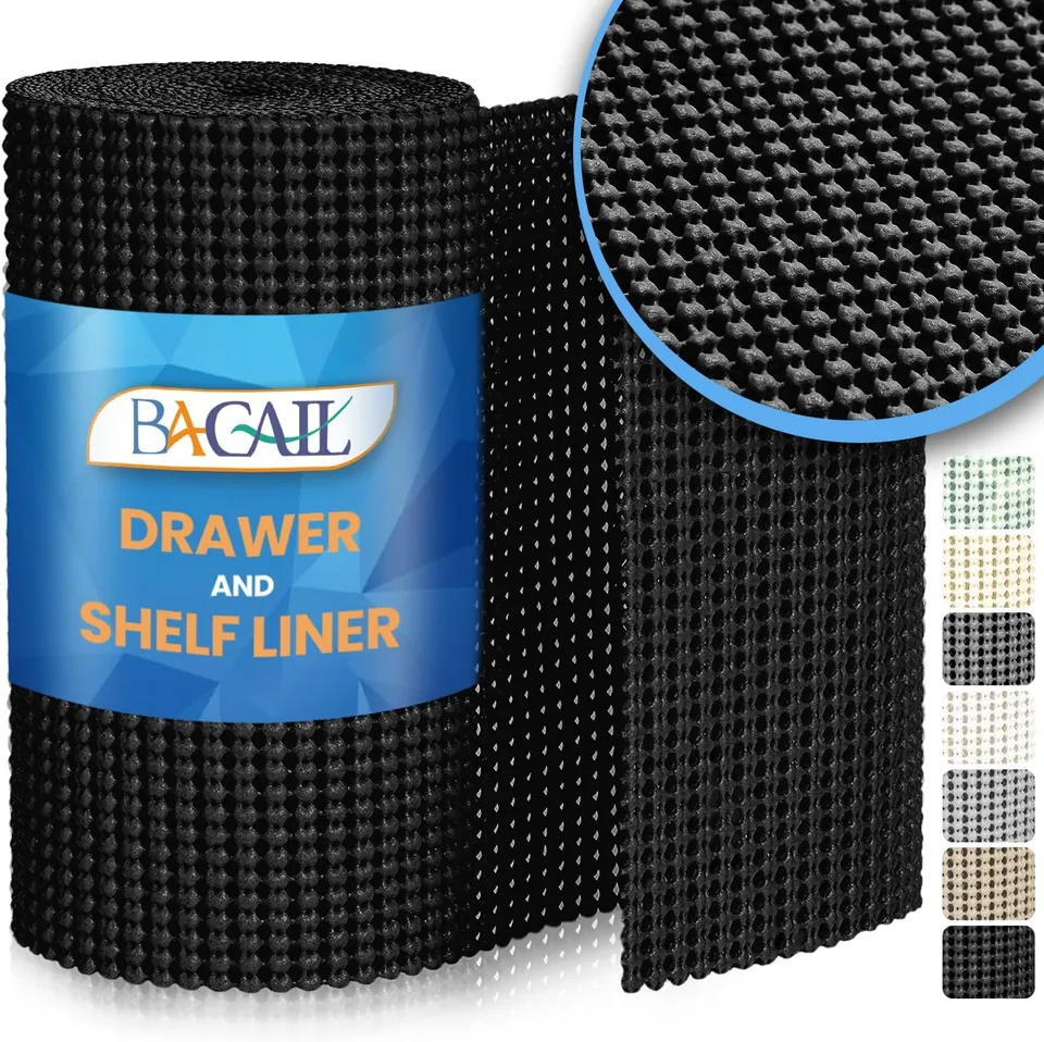 bagail-drawer-and-shelf-liner-non-adhesive-pvc-grip-liners-for-kitchen-cabinets- image 1