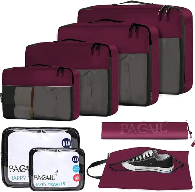 bagail-8-set-packing-cubes-luggage-packing-organizers-for-travel-suitcase-and-ca image 1