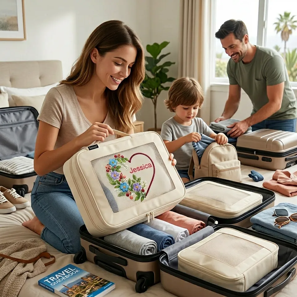 bagail-custom-packing-cubes-personalized-photo-text-luggage-organizers image 1