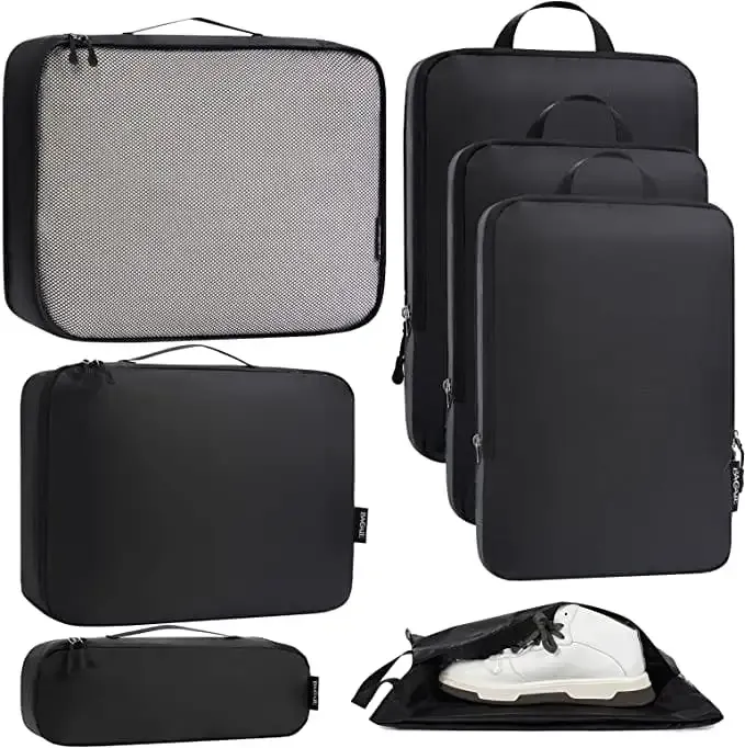 bagail-7-set-70d-ultralight-full-cloth-compression-packing-cubes-with-3-packing- image 1