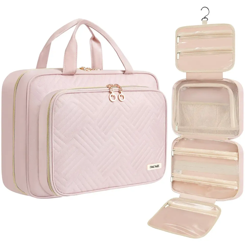 bagail-hanging-toiletry-bag-for-women-water-resistant-cosmetic-bag-with-jewelry- image 1