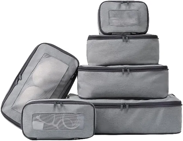 bagail-6-set-compression-packing-cubes-with-expandable-design-luggage-organizer- image 1