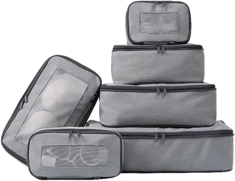 bagail-6-set-compression-packing-cubes-with-expandable-design-luggage-organizer- image 1