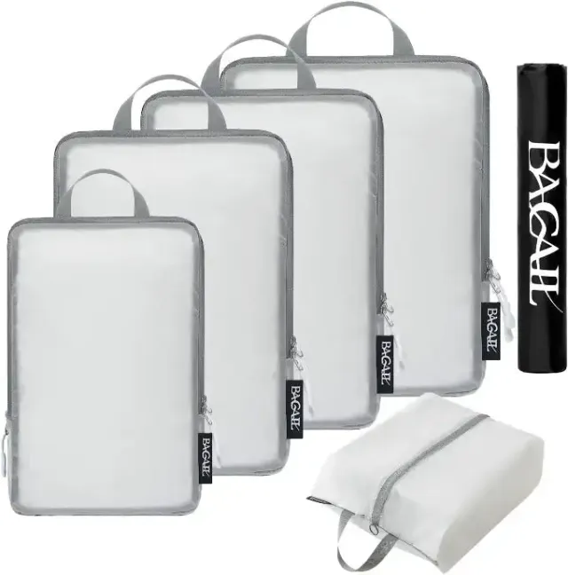 bagail-6-set-30d-ultralight-full-cloth-compression-packing-cubes-with-shoe-bag-l image 1