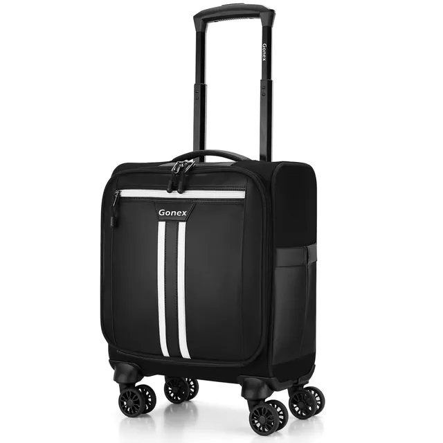 gonex-16-inch-rolling-spinner-carry-on-suitcase-with-waterproof-pvc image 1