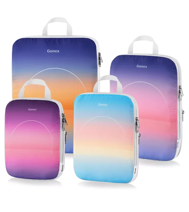 gonex-sunset-gradient-compression-packing-cubes-set image 1
