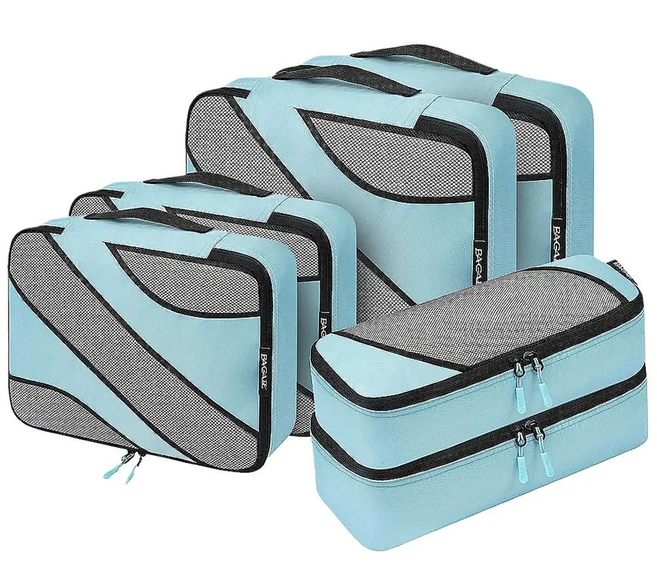 bagail-6-set-half-mesh-packing-cubes-various-sizes-travel-luggage-organizers image 1