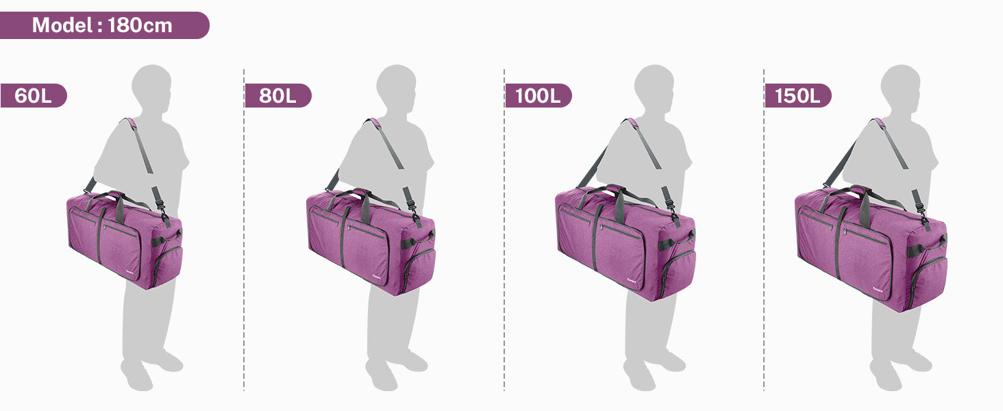 gonex-foldable-lightweight-duffle-bag-with-multi-pocket-60l-80l-100l-150l image 8