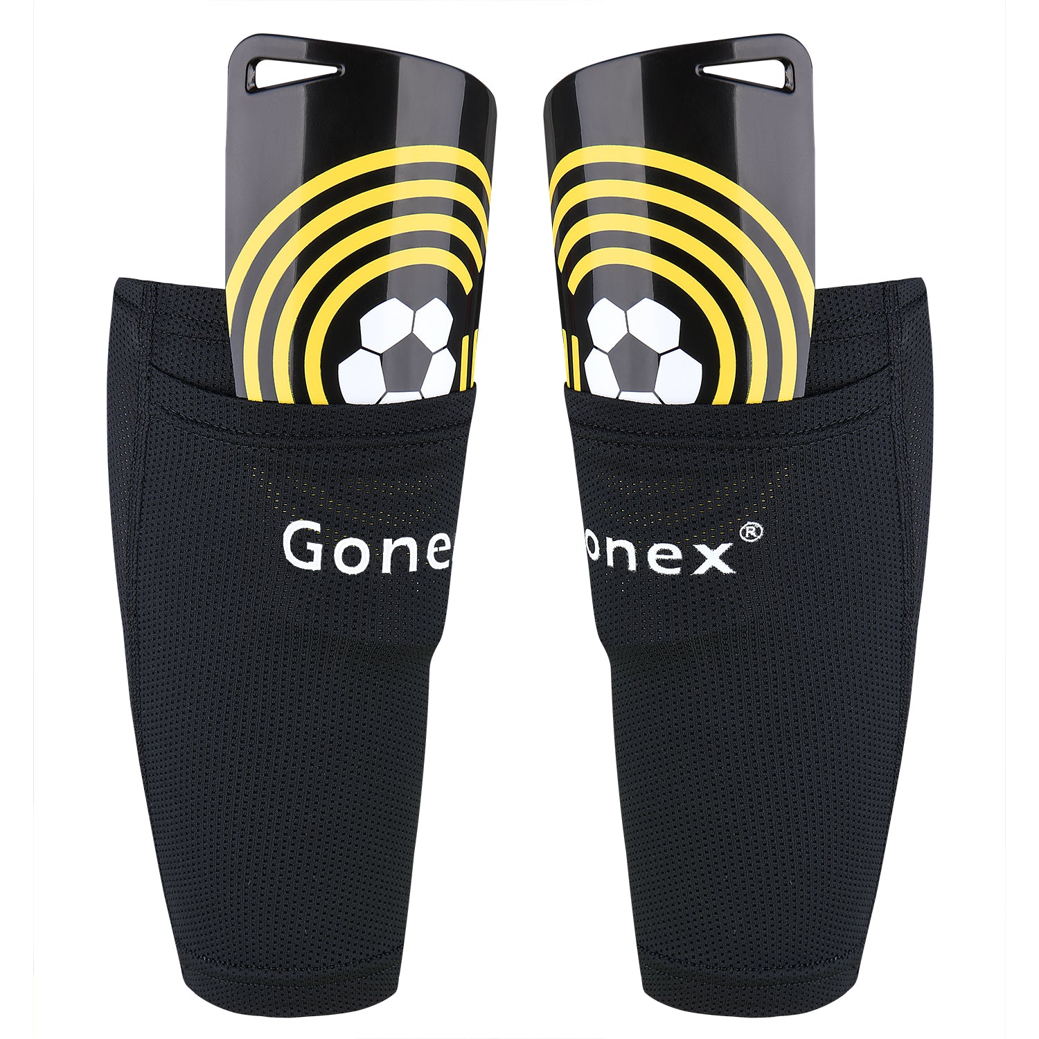 gonex-soccer-shin-guards-for-kids-adults-shock-absorbing-pp-front-plates-with-ev image 1