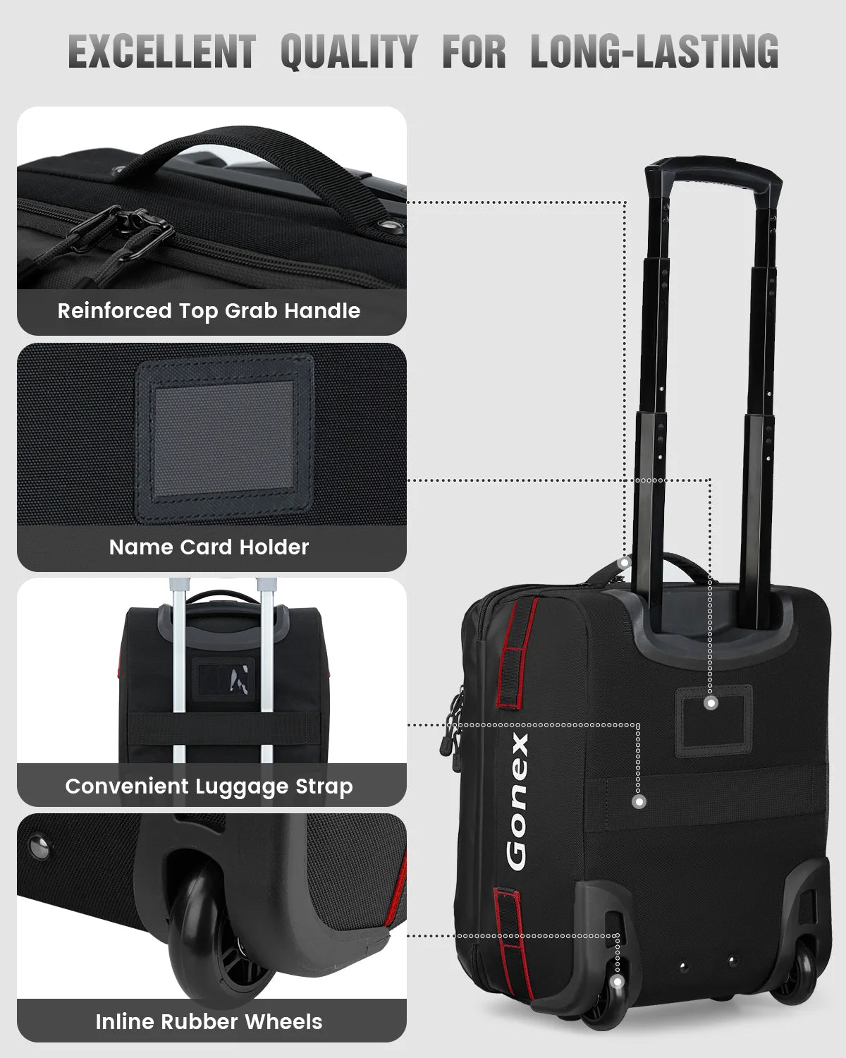 gonex-16-inch-rolling-duffle-bag image 6