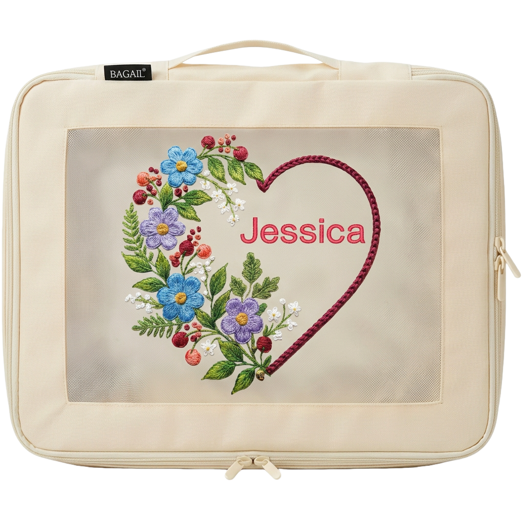 bagail-custom-packing-cubes-personalized-photo-text-luggage-organizers image 2