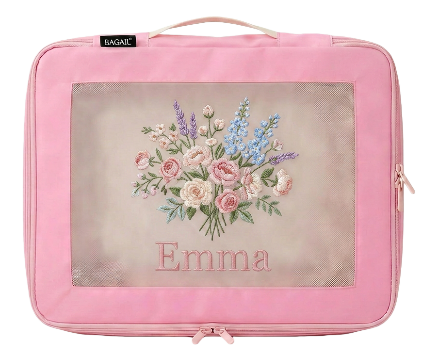 bagail-custom-packing-cubes-personalized-photo-text-luggage-organizers image 4