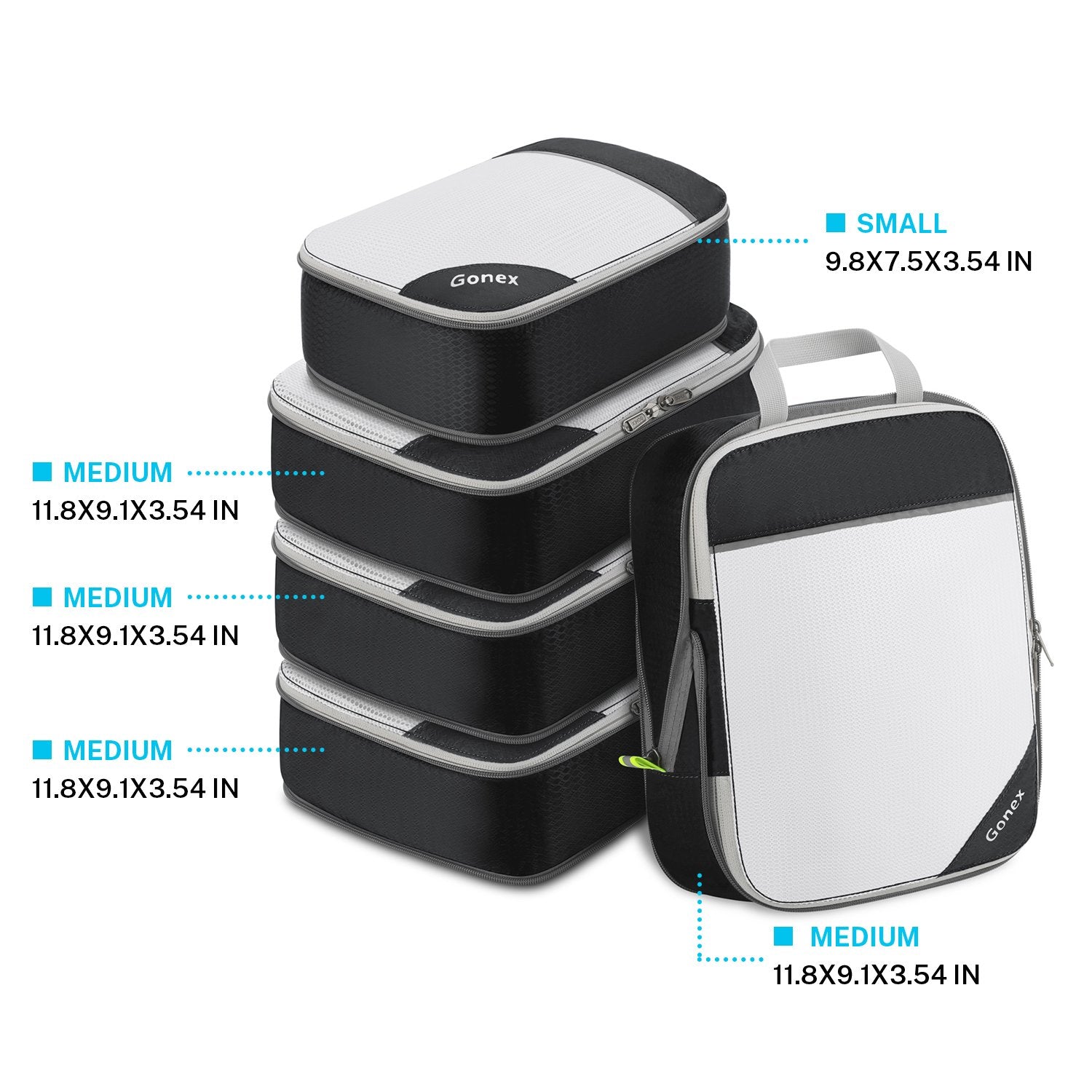 gonex-4m-1s-compression-packing-cubes-set image 7