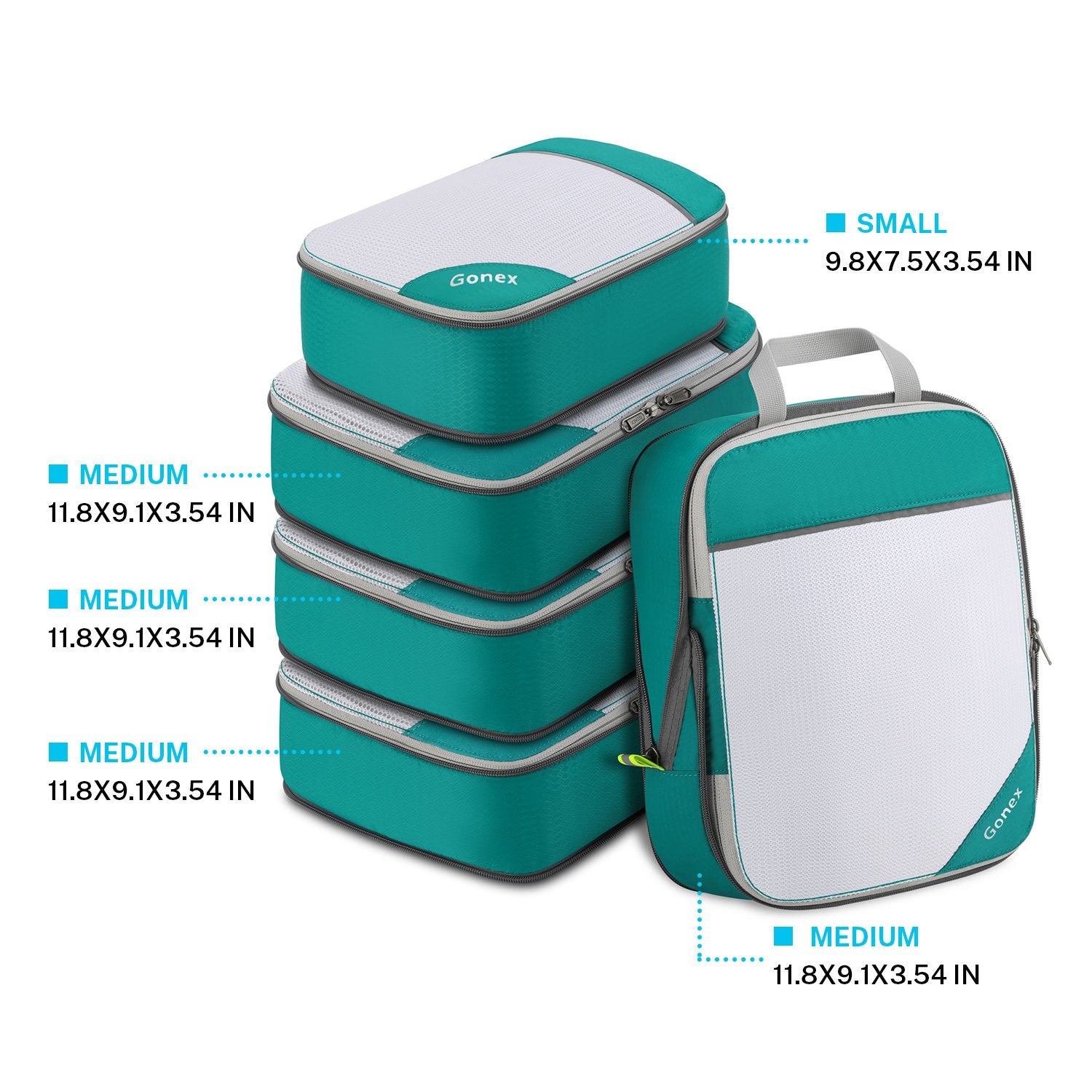 gonex-4m-1s-compression-packing-cubes-set image 5