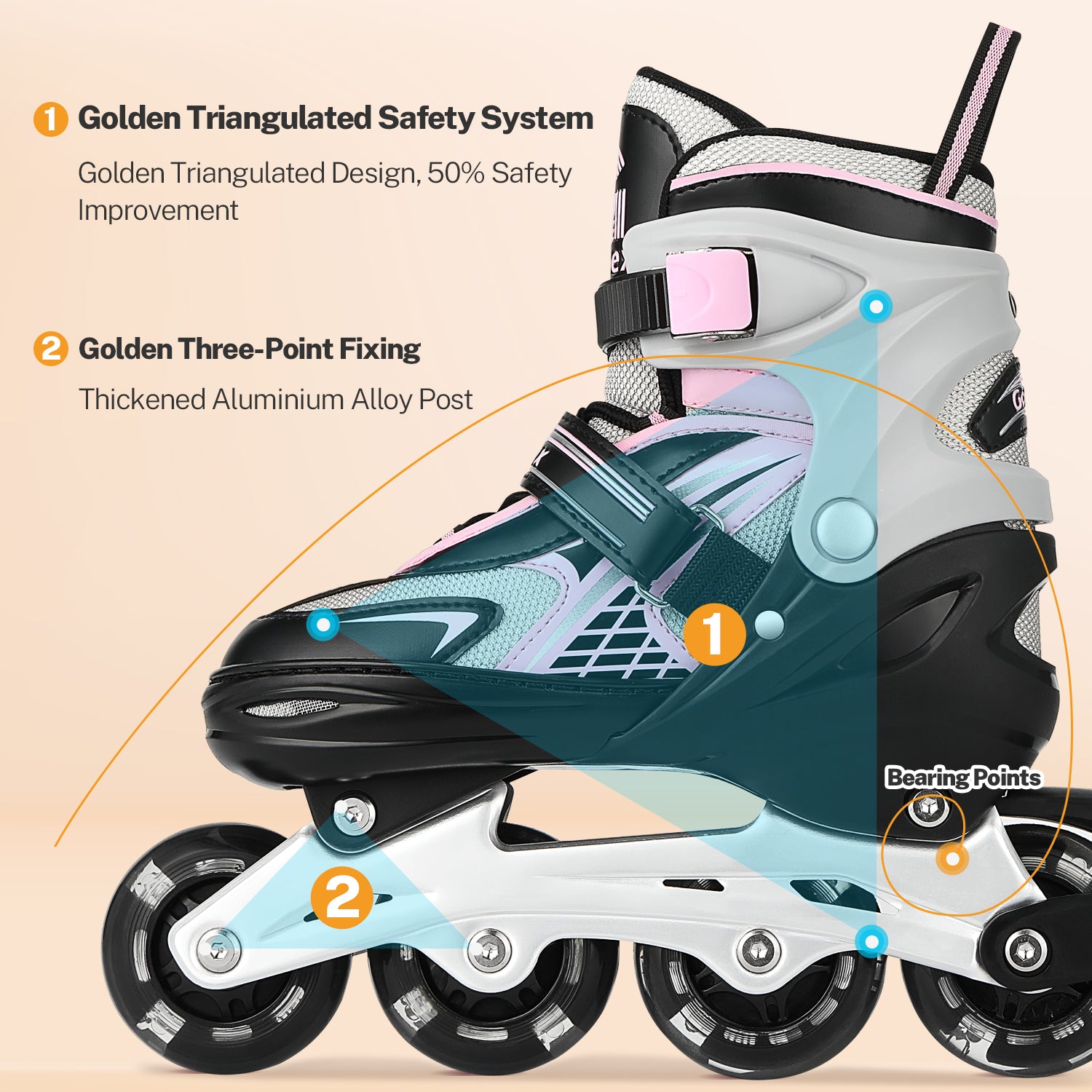 gonex-adjustable-inline-skates-for-kids-with-flashing-wheels image 3