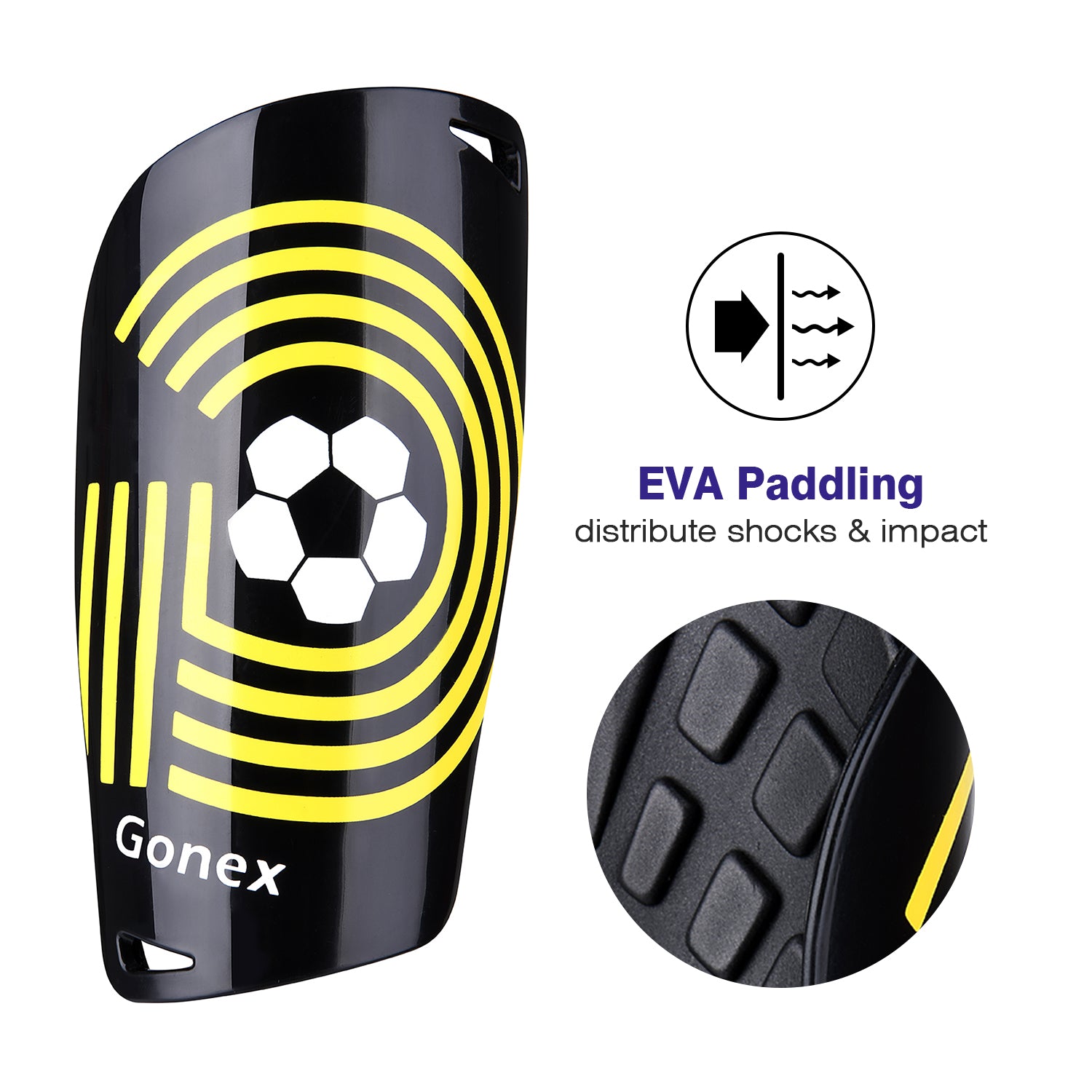 gonex-soccer-shin-guards-for-kids-adults-shock-absorbing-pp-front-plates-with-ev image 5