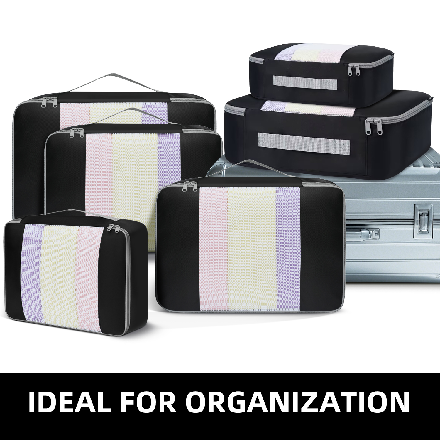 bagail-6-piece-mesh-packing-cubes-set-various-sizes-for-travel-organization image 6