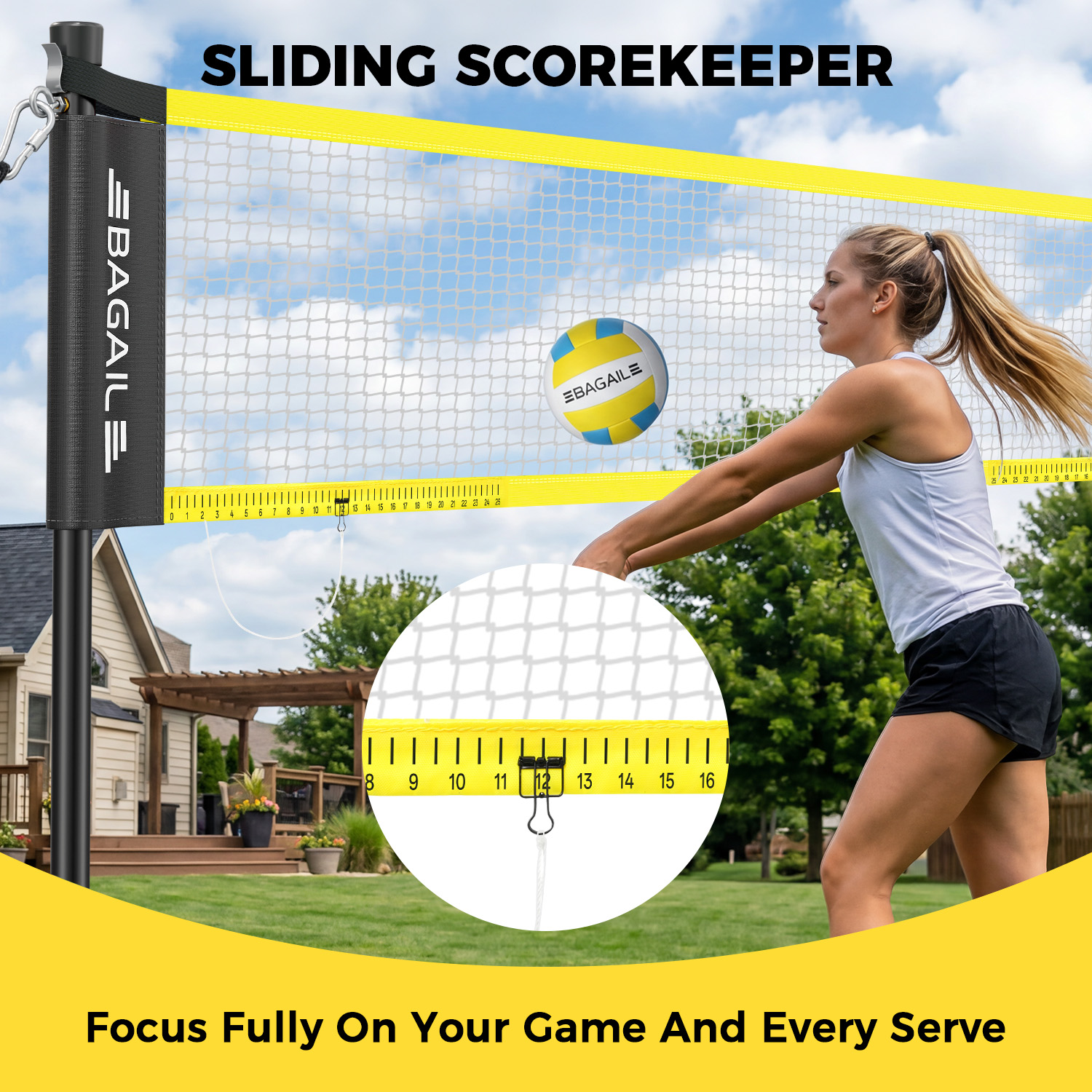 bagail-outdoor-volleyball-net-set-20ft-32ft-portable-with-carry-bag-ball-pump-in image 4