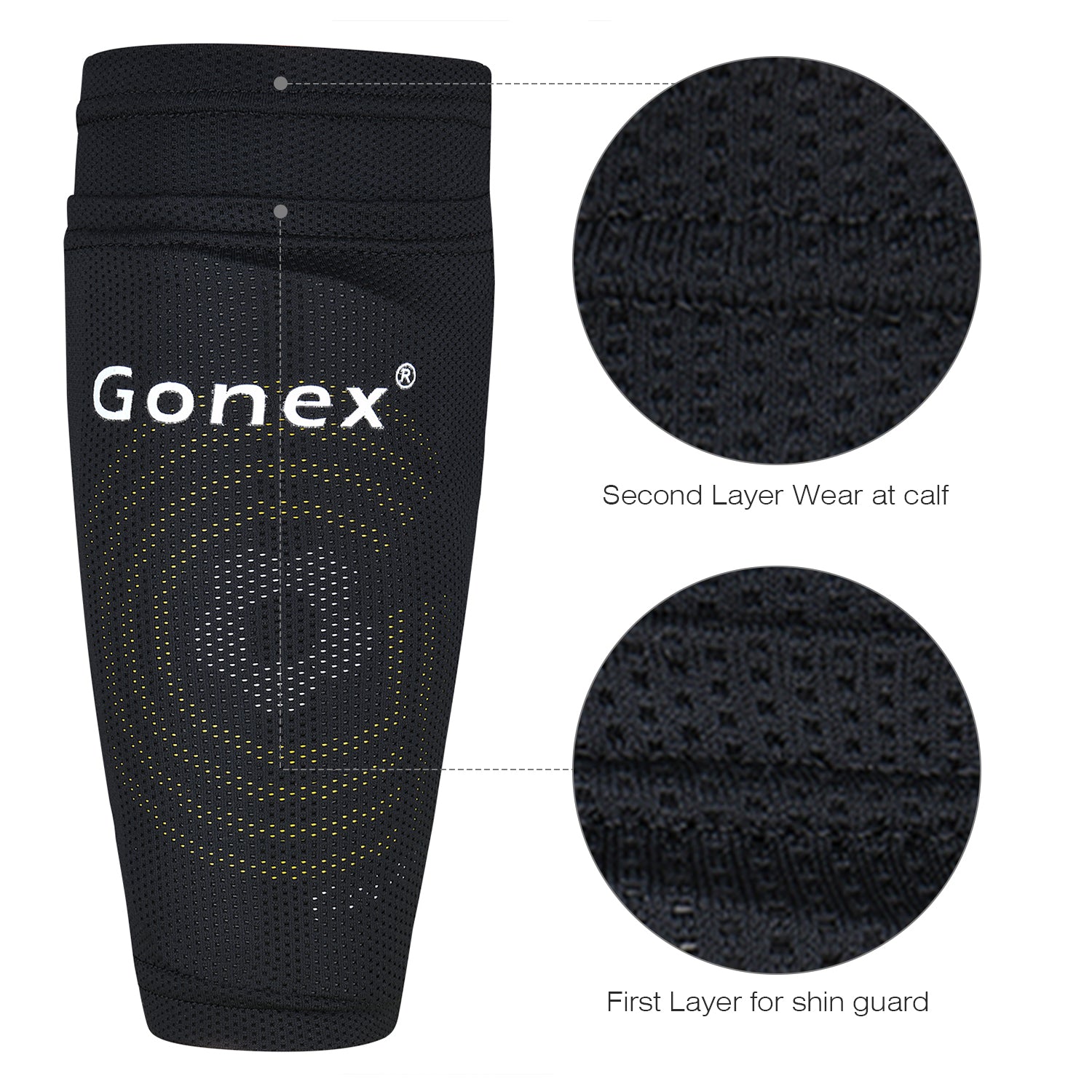 gonex-soccer-shin-guards-for-kids-adults-shock-absorbing-pp-front-plates-with-ev image 7