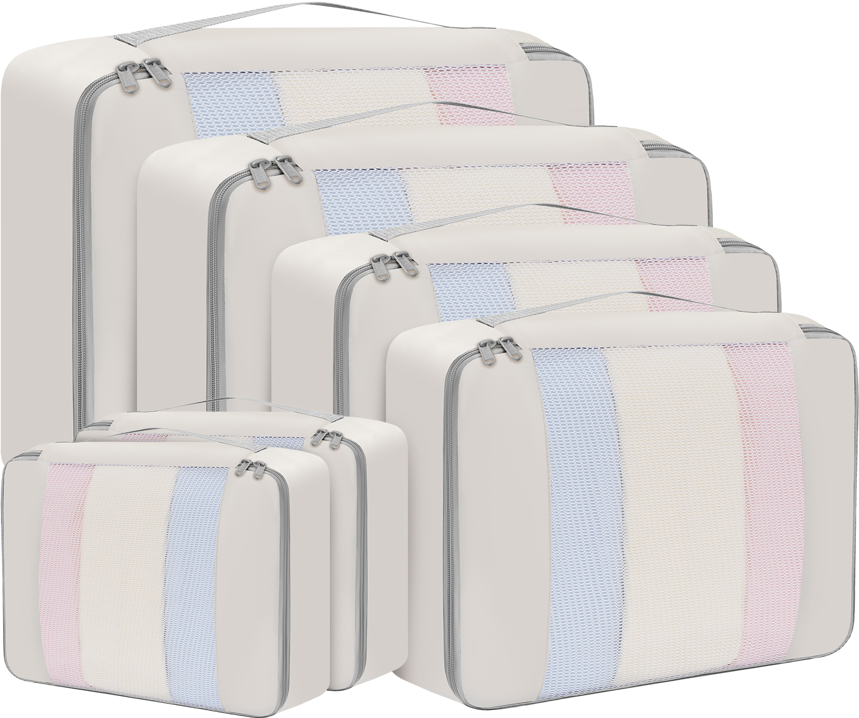bagail-6-piece-mesh-packing-cubes-set-various-sizes-for-travel-organization image 8