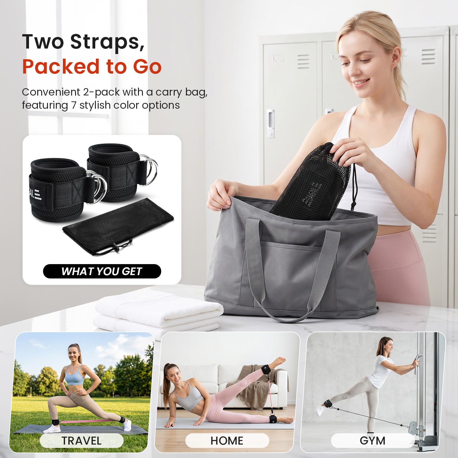 bagail-ankle-straps-for-cable-machines-2-pack-women-kick-back-cuffs image 6