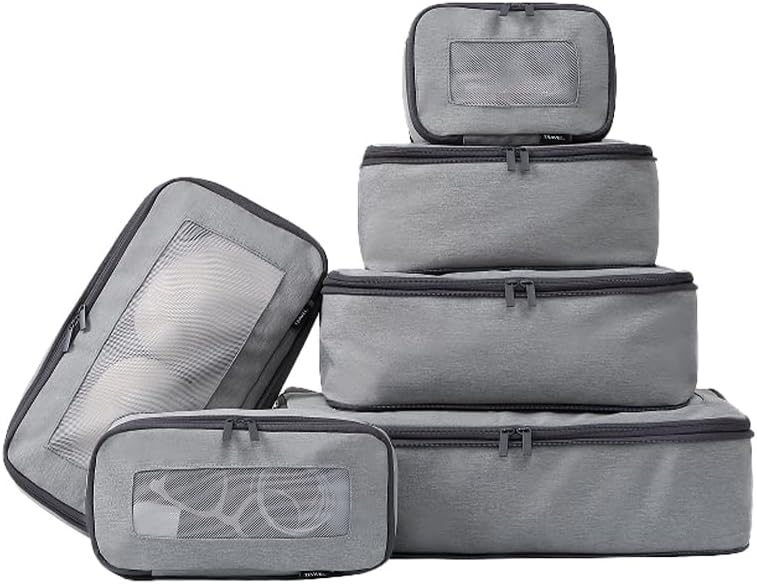 bagail-6-set-compression-packing-cubes-with-expandable-design-luggage-organizer- image 1