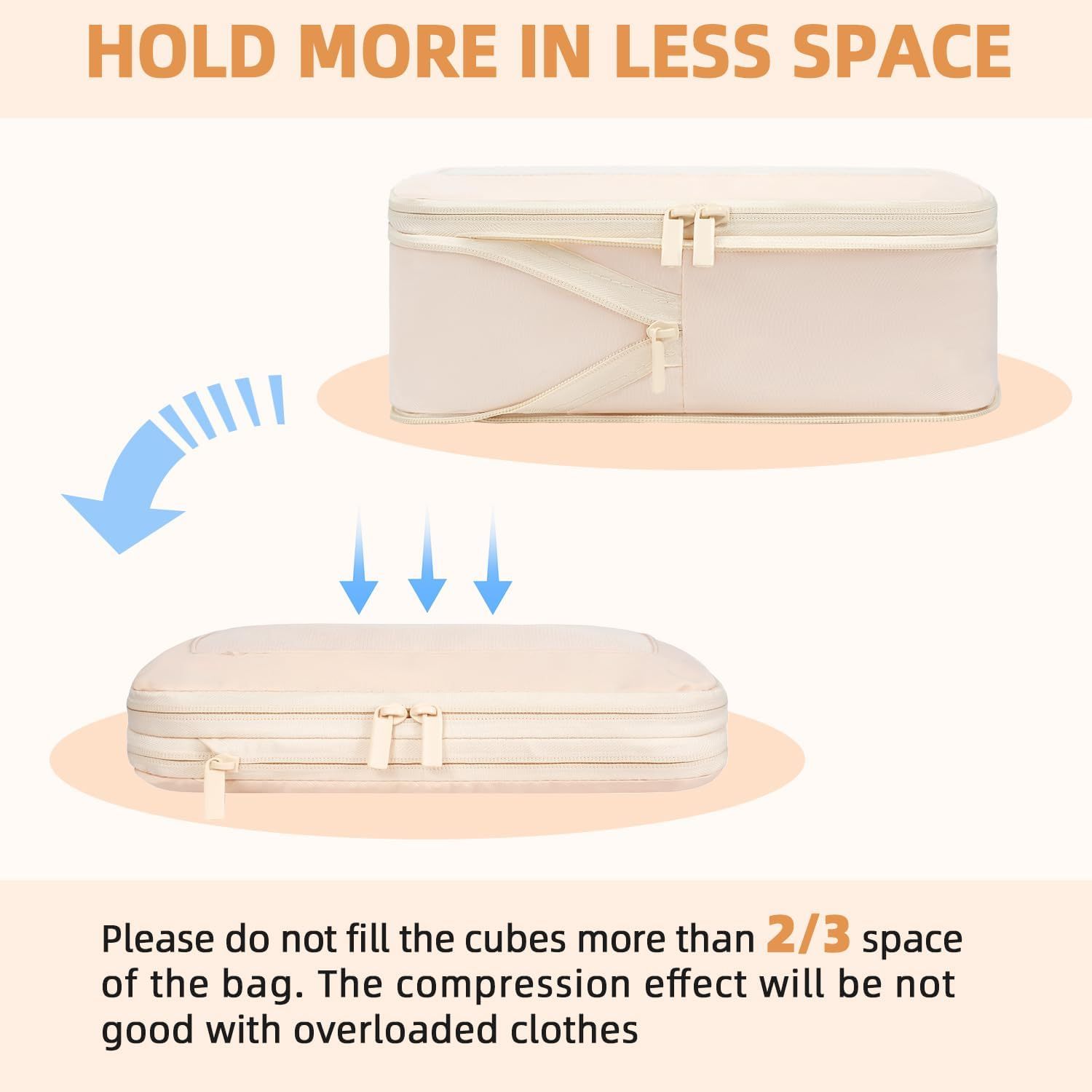 bagail-5-set-square-mesh-compression-packing-cubes-expandable-travel-organizers- image 5
