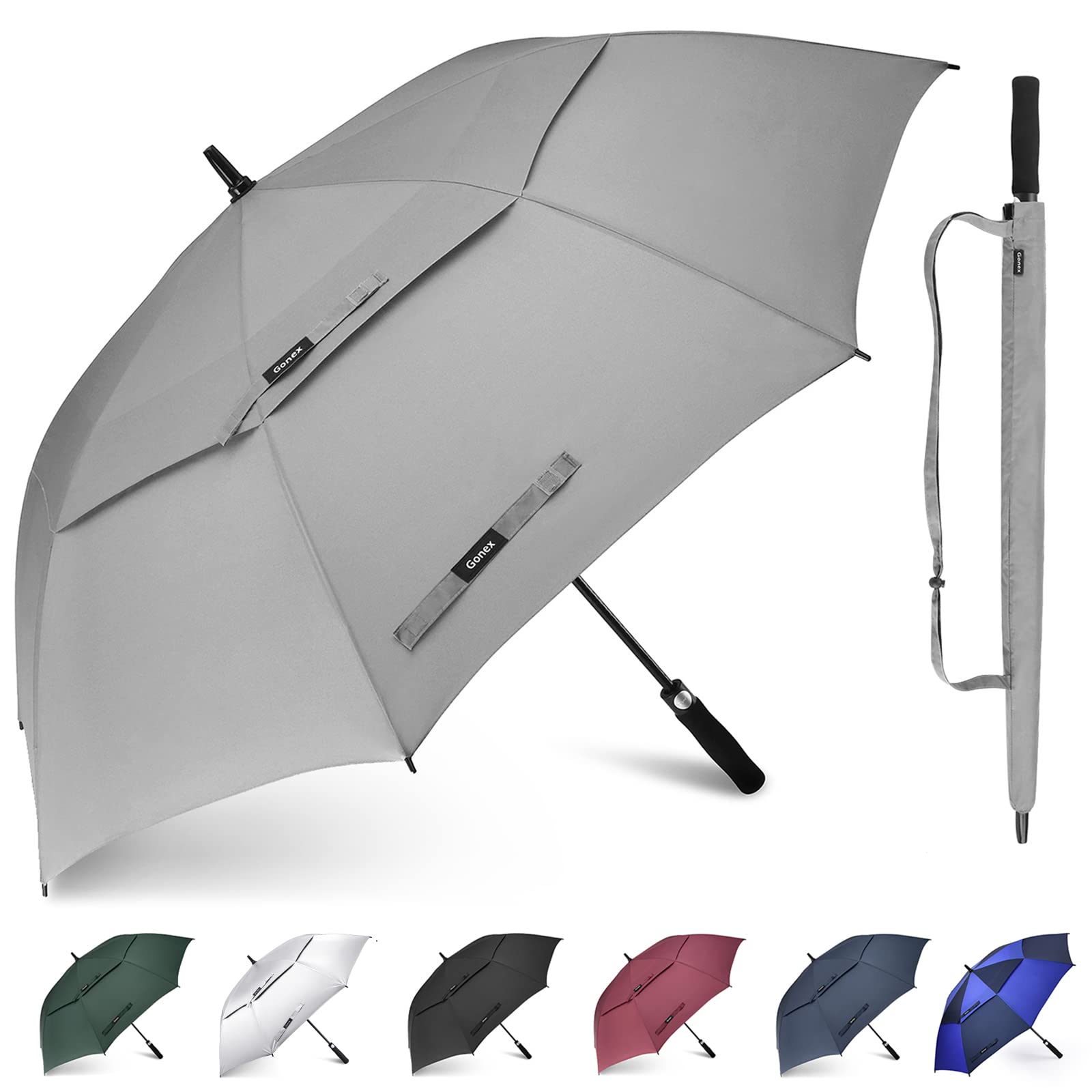gonex-62-inch-large-golf-umbrella-double-canopy-with-upf-50-protection image 3