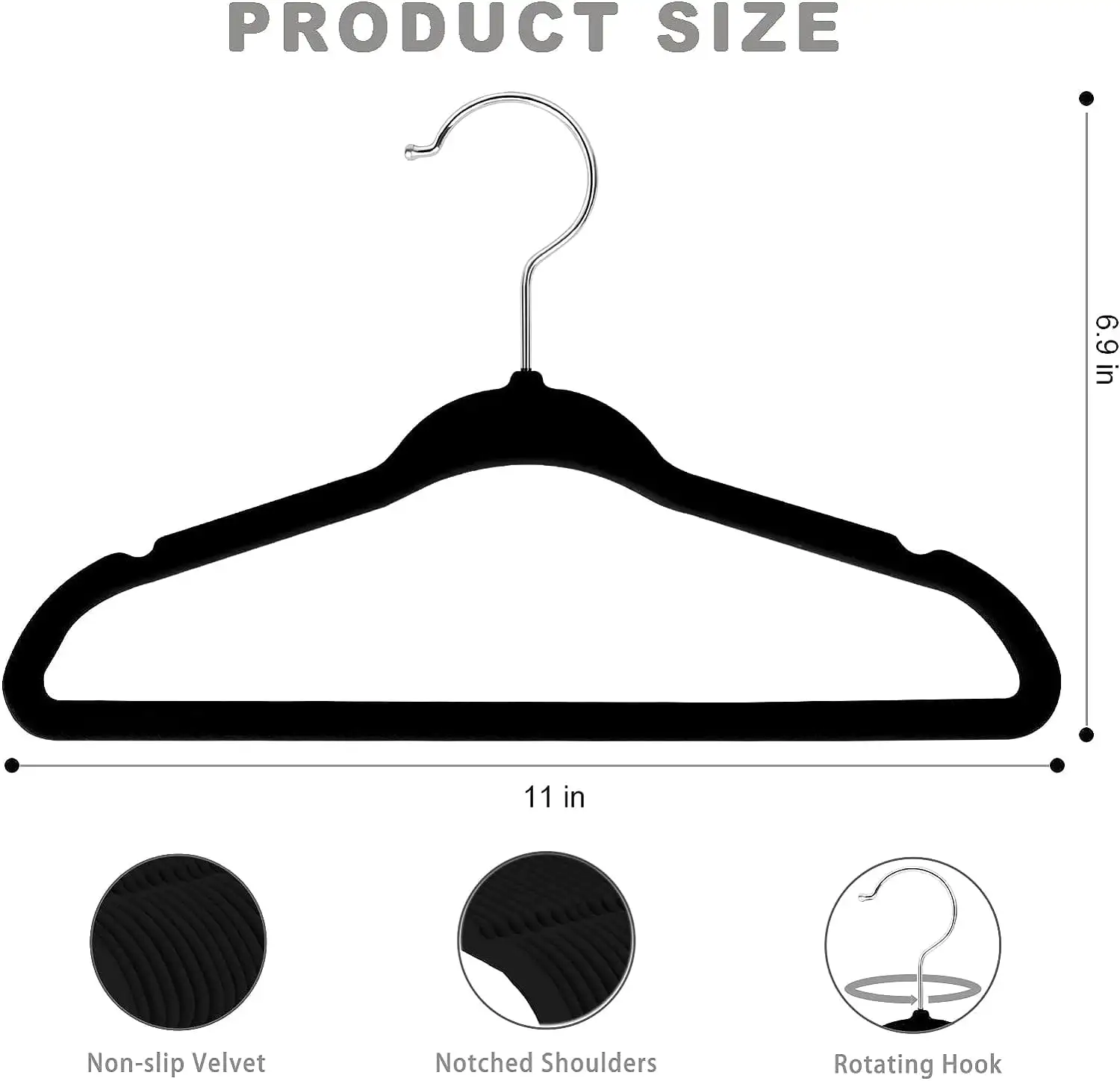 bagail-children-s-clothes-hangers-kids-non-slip-baby-hangers-infant-toddler image 1