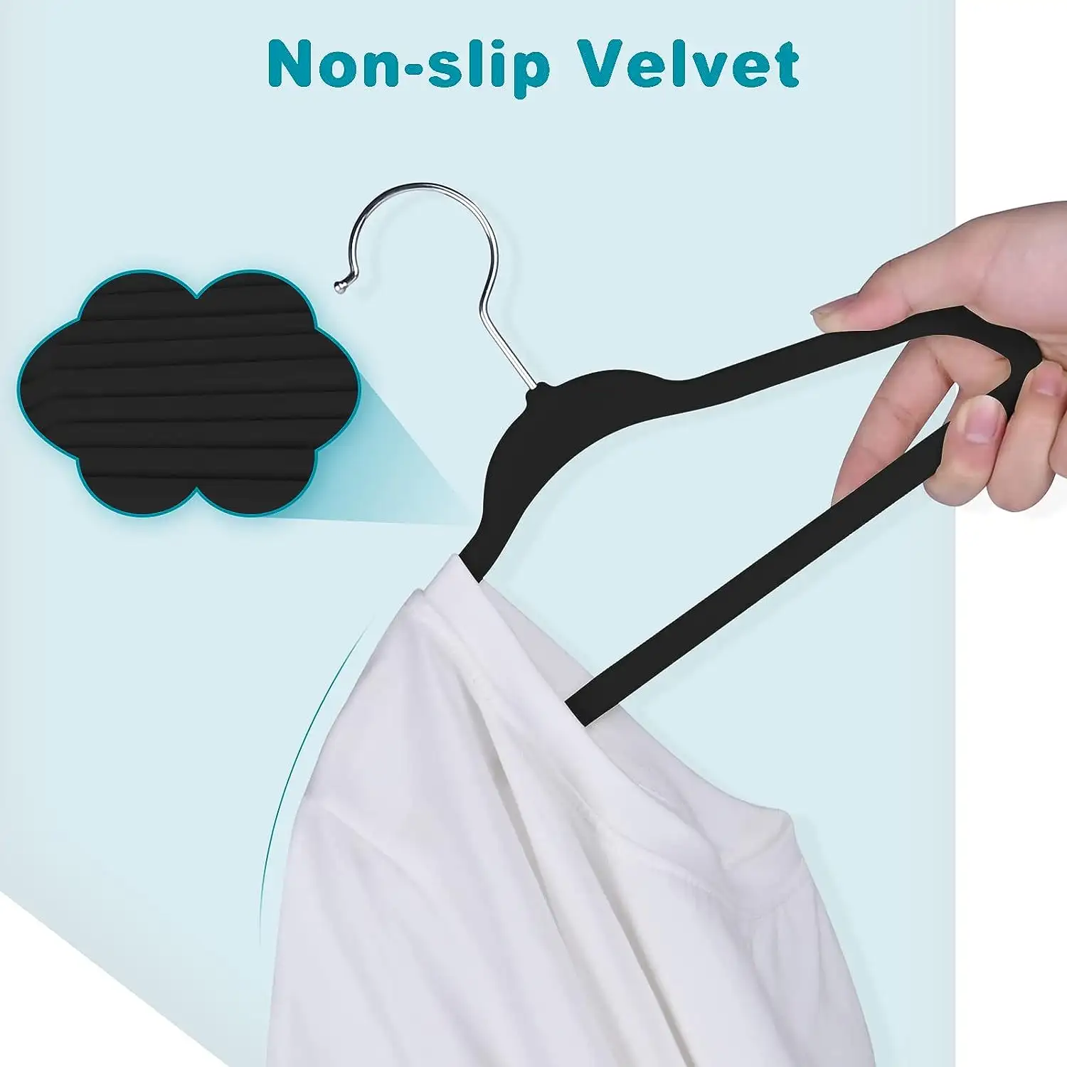 bagail-children-s-clothes-hangers-kids-non-slip-baby-hangers-infant-toddler image 4