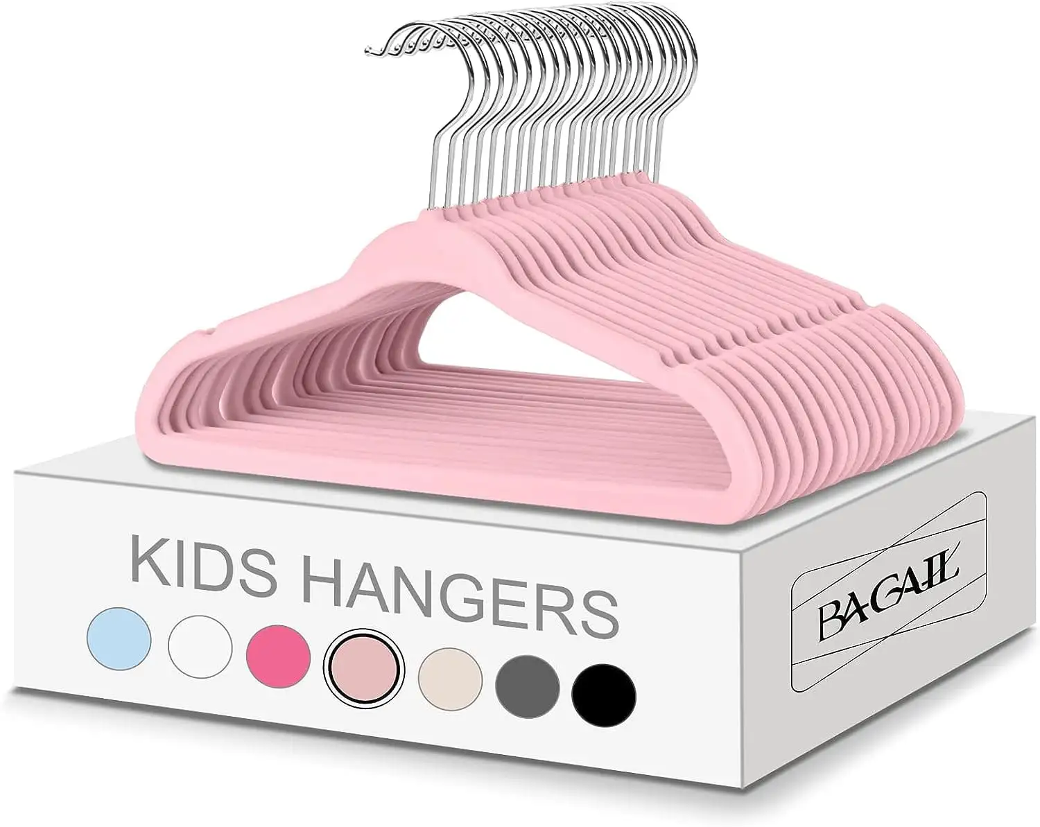 bagail-children-s-clothes-hangers-kids-non-slip-baby-hangers-infant-toddler image 6