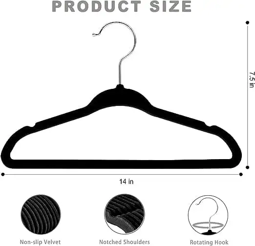 bagail-children-s-clothes-hangers-kids-non-slip-baby-hangers-infant-toddler image 8