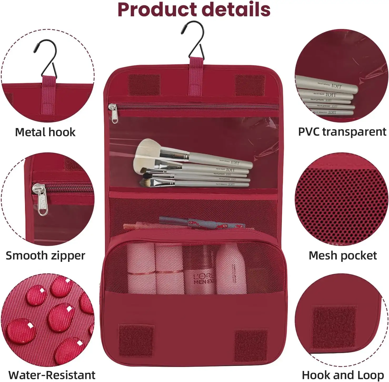 bagail-10-set-mesh-packing-cubes-with-laundry-bag-makeup-bag-zipper-pouch image 5