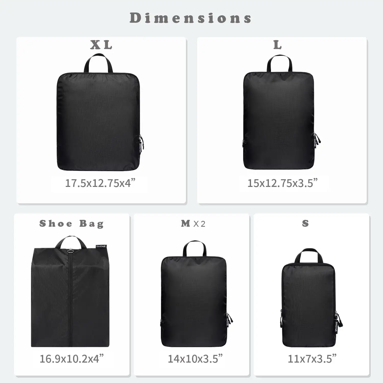 bagail-6-set-ultralight-compression-packing-cubes-water-resistant-outdoor-gear-o image 2